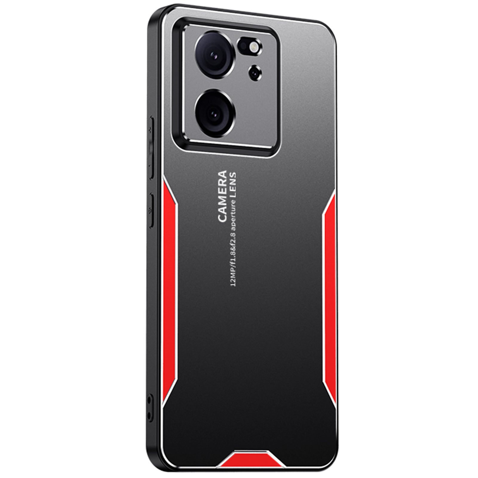 For Xiaomi Redmi K60 Ultra Phone Case Drop-proof Metal+TPU+PC - Red For Xiaomi Redmi K60 Ultra Phone Case Drop-proof Metal+TPU+PC - Red